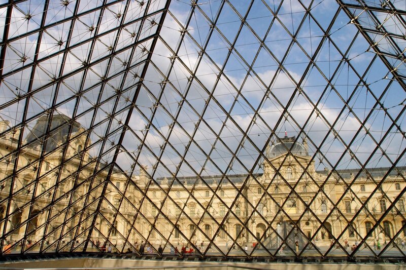 Louvre Pyramid view