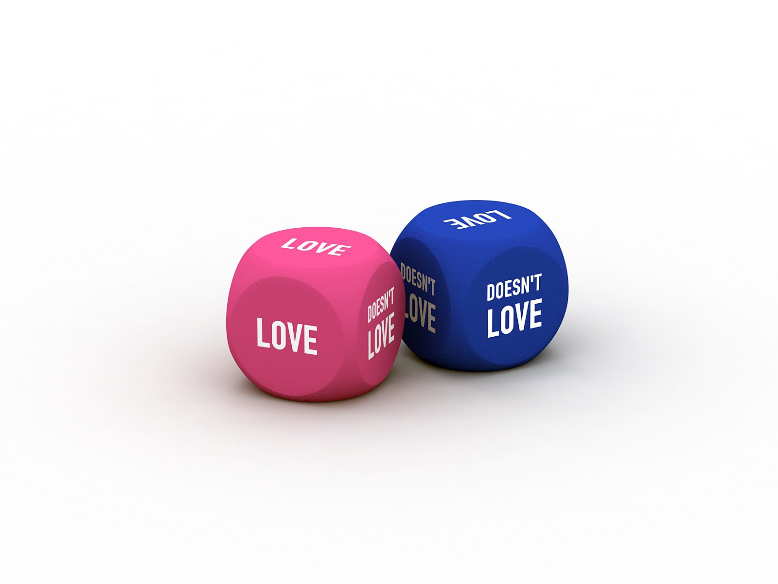 Love and doesn't love dice