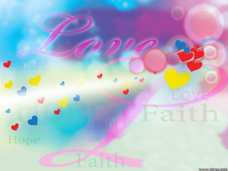 Love and faith hearts wallpaper