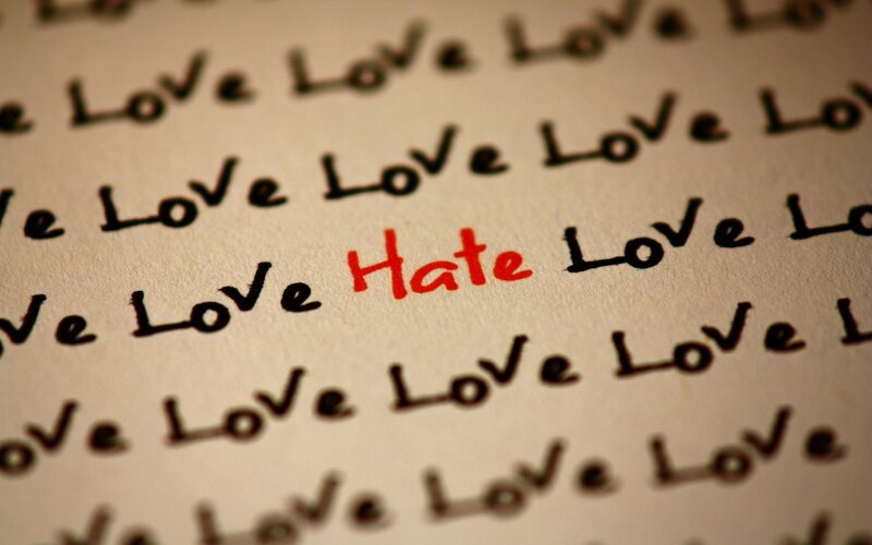Love and hate words