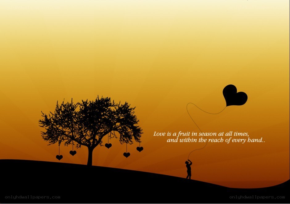 Love and heart balloons