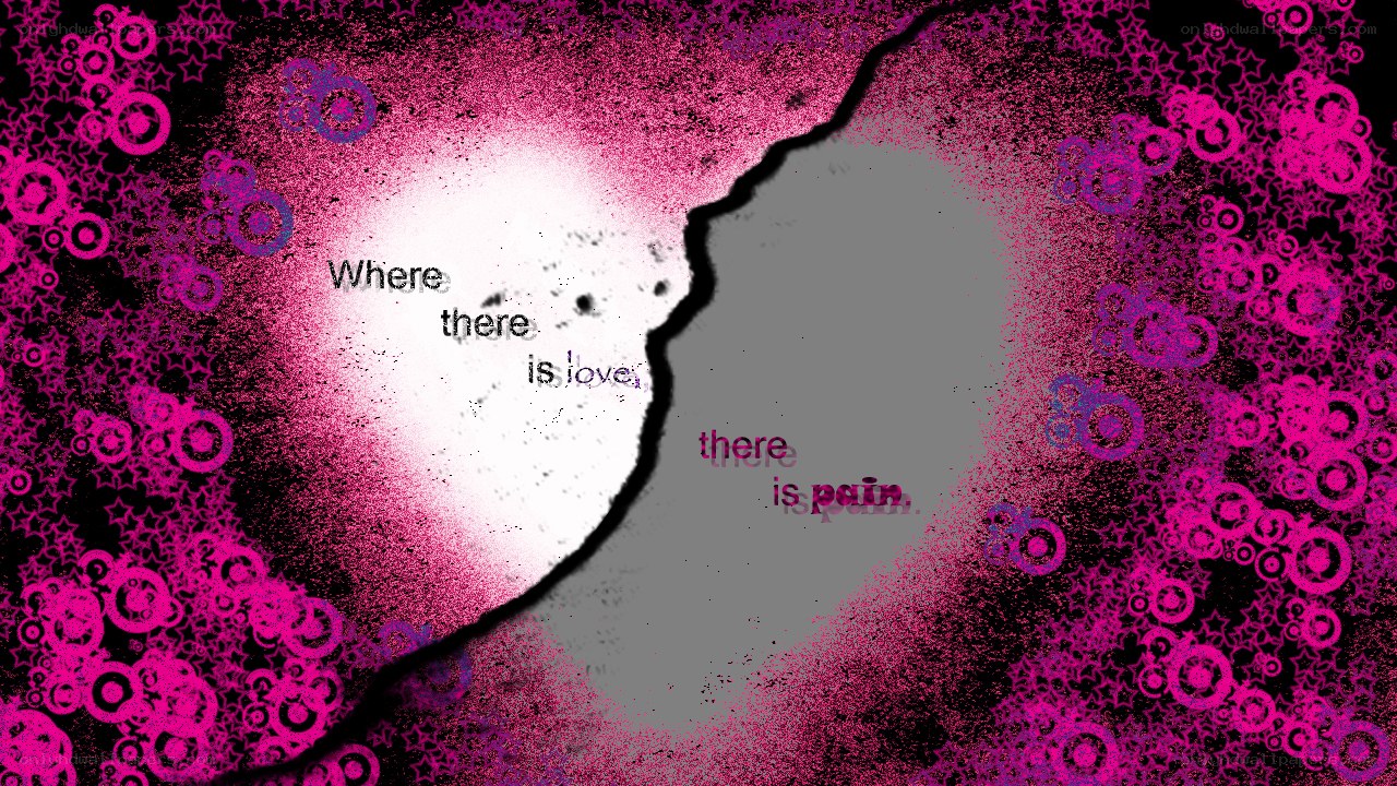 love and pain text art