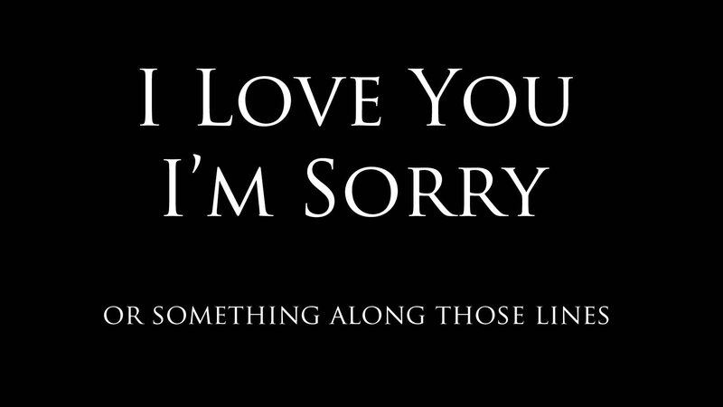 love and sorry text