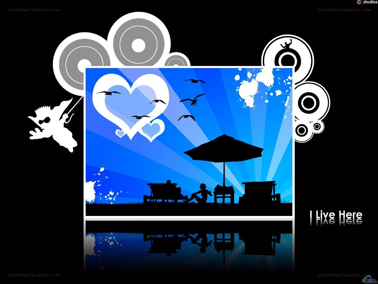 Love at the beach scene