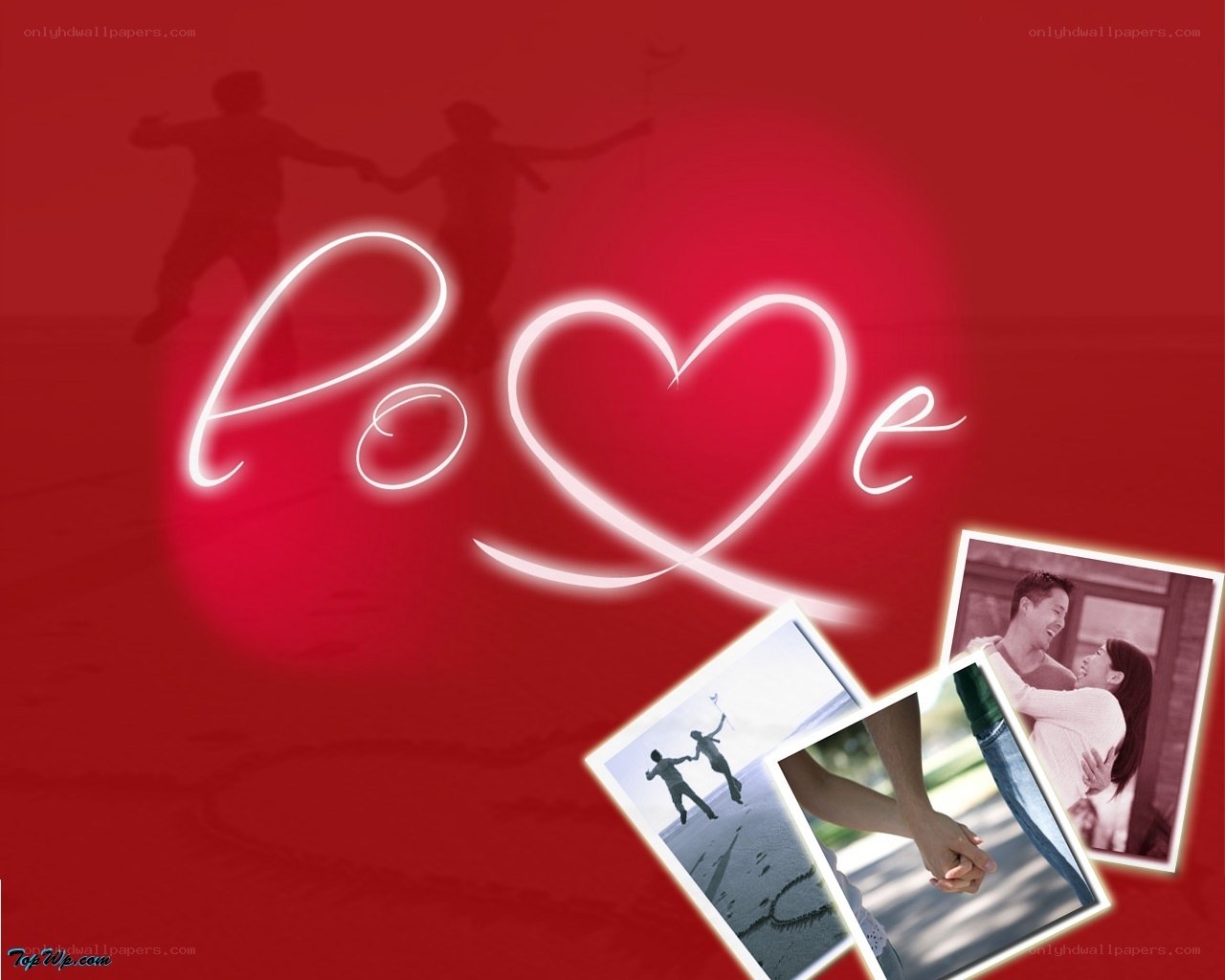 Love collage with photos