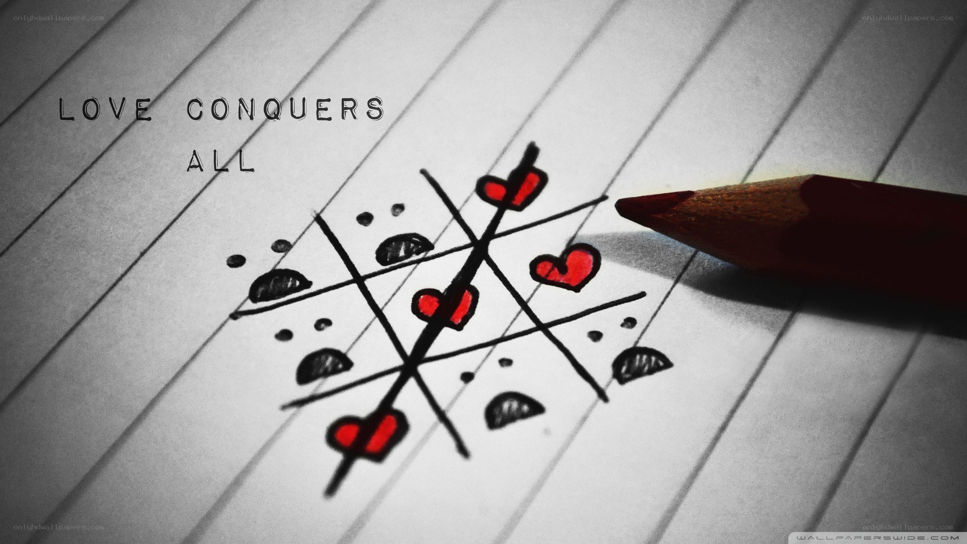 love conquers all drawing