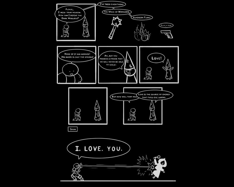Love defeats evil