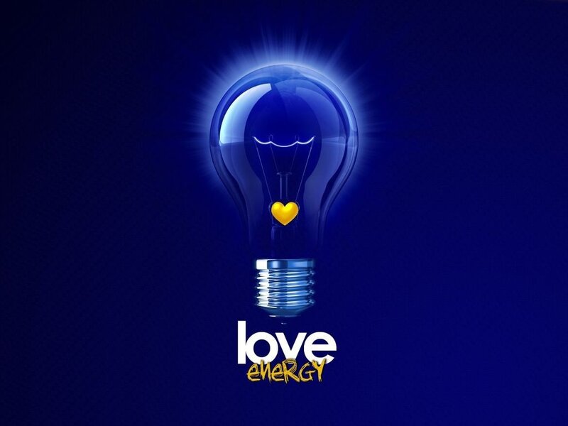 love energy light bulb