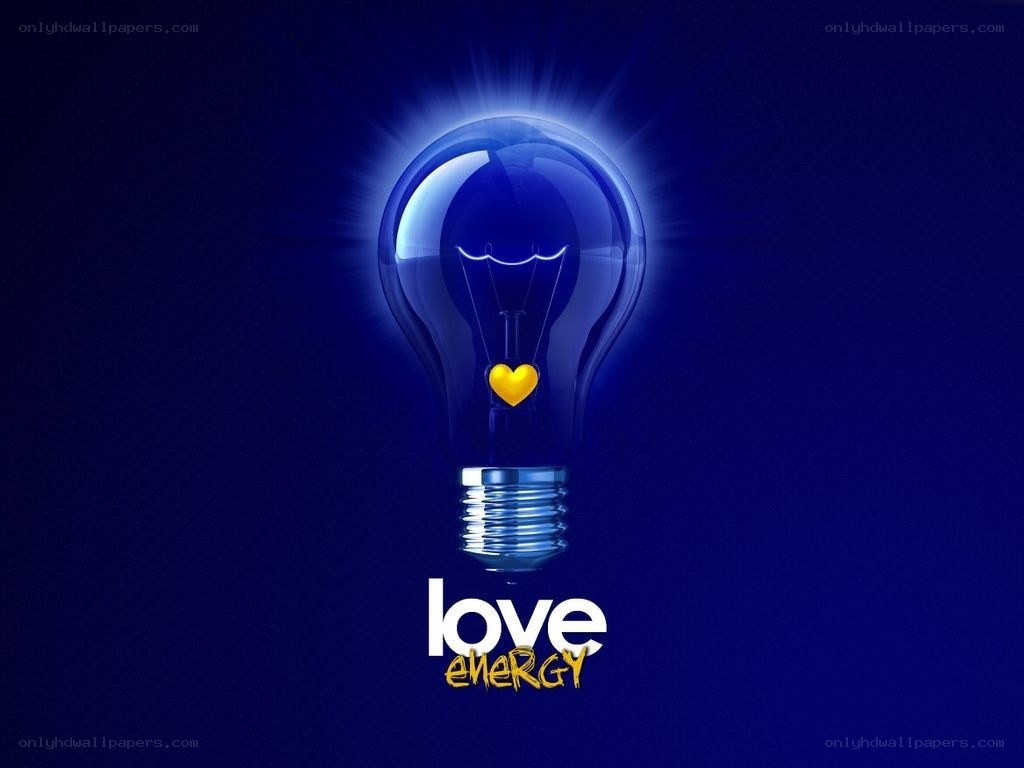 love energy light bulb