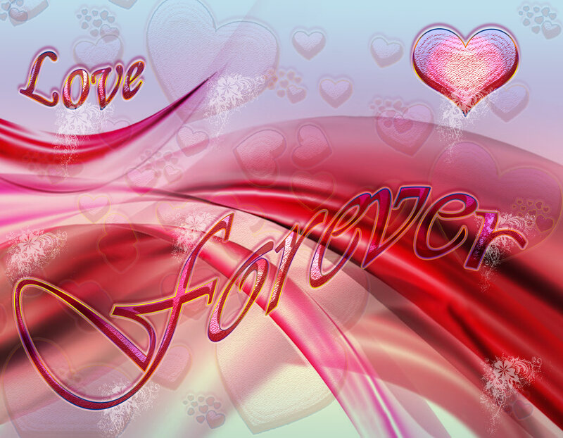 Love forever abstract background
