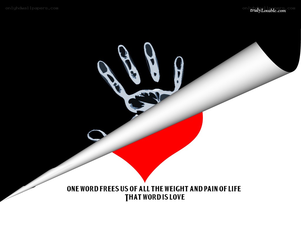 Love frees us from pain