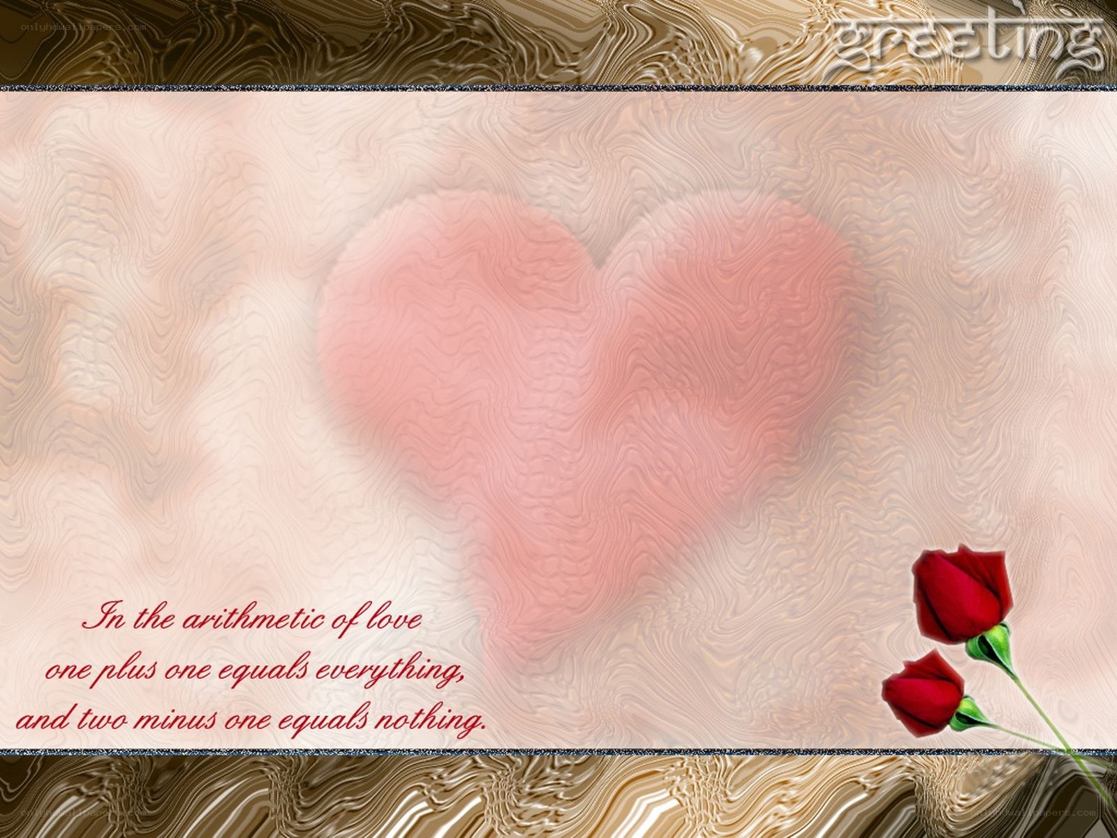Love heart greeting card