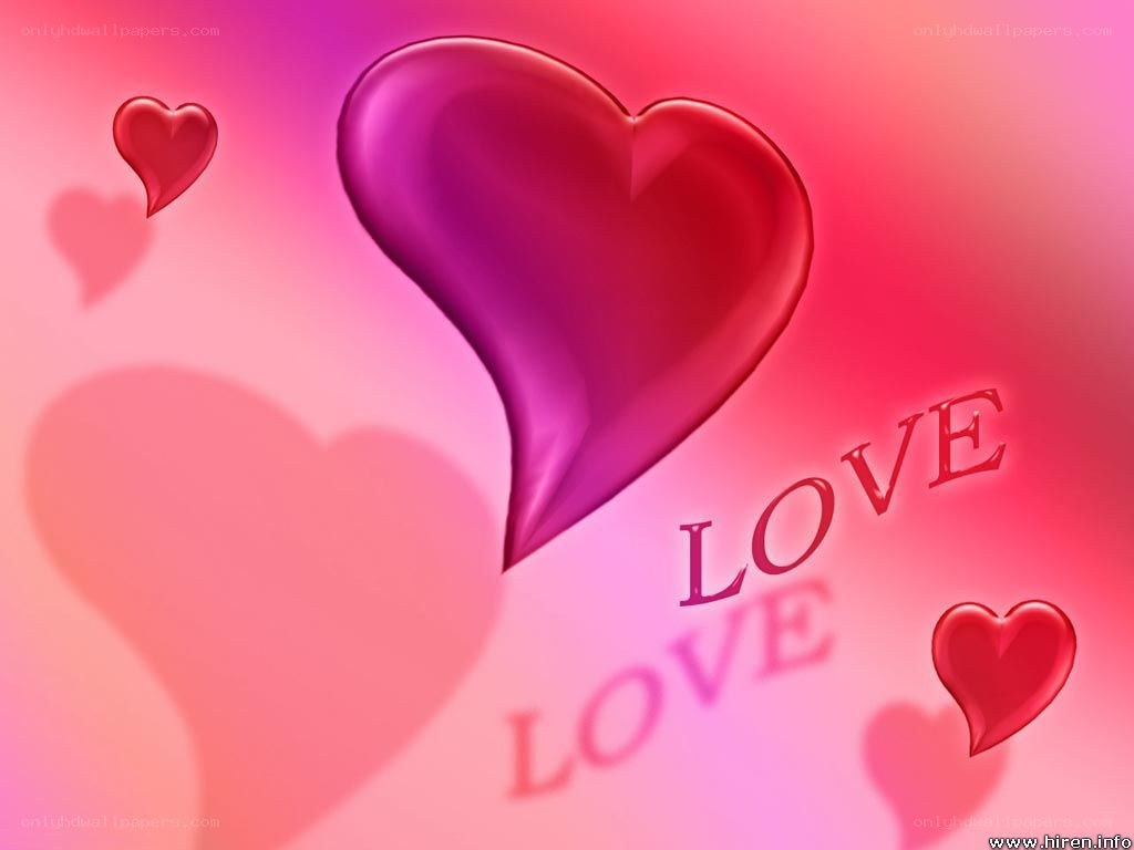 Love hearts and text background