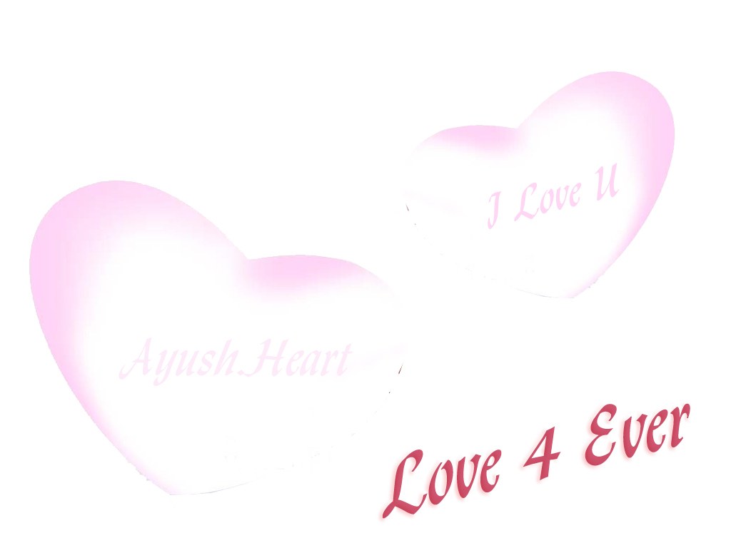 Love hearts with text