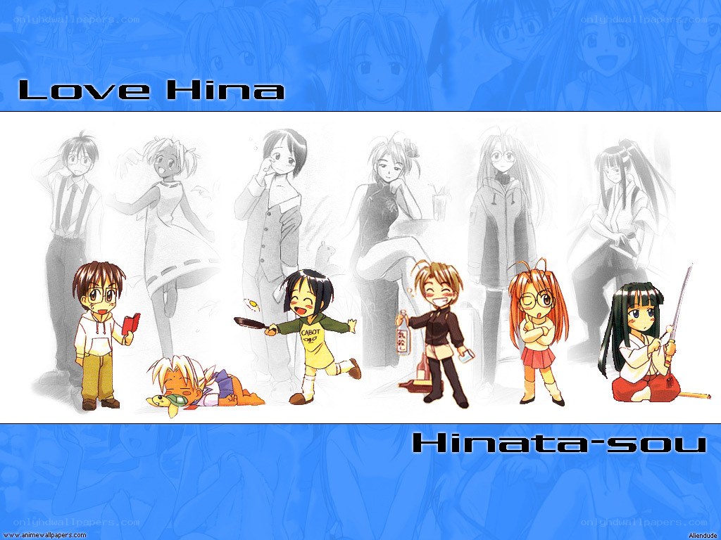 Love Hina anime characters