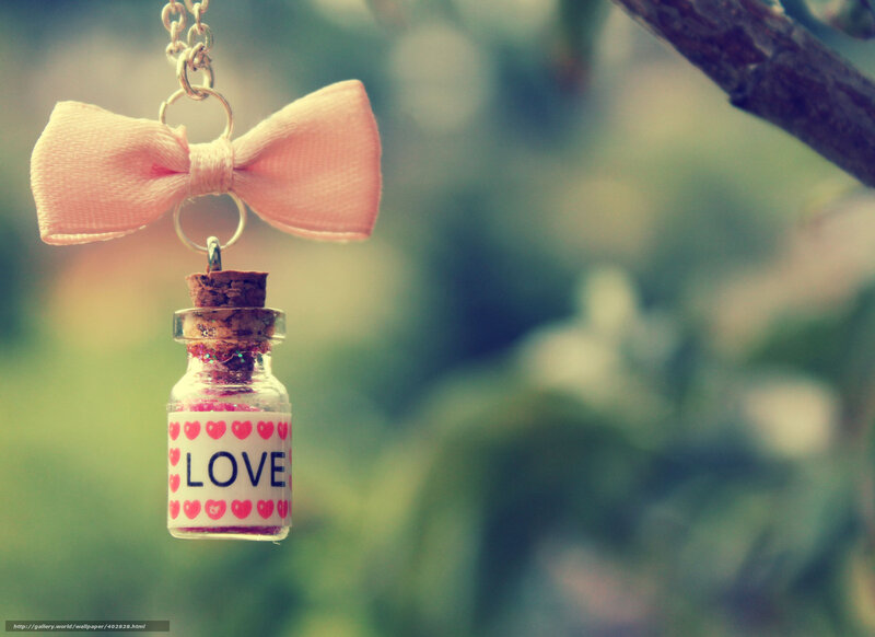 Love in a bottle charm