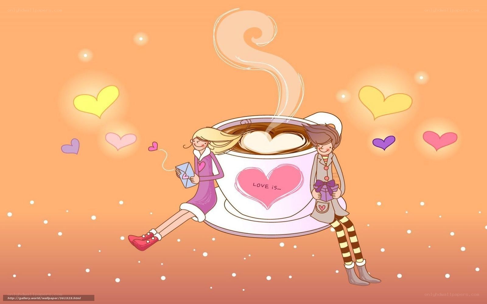 Love in a coffee cup
