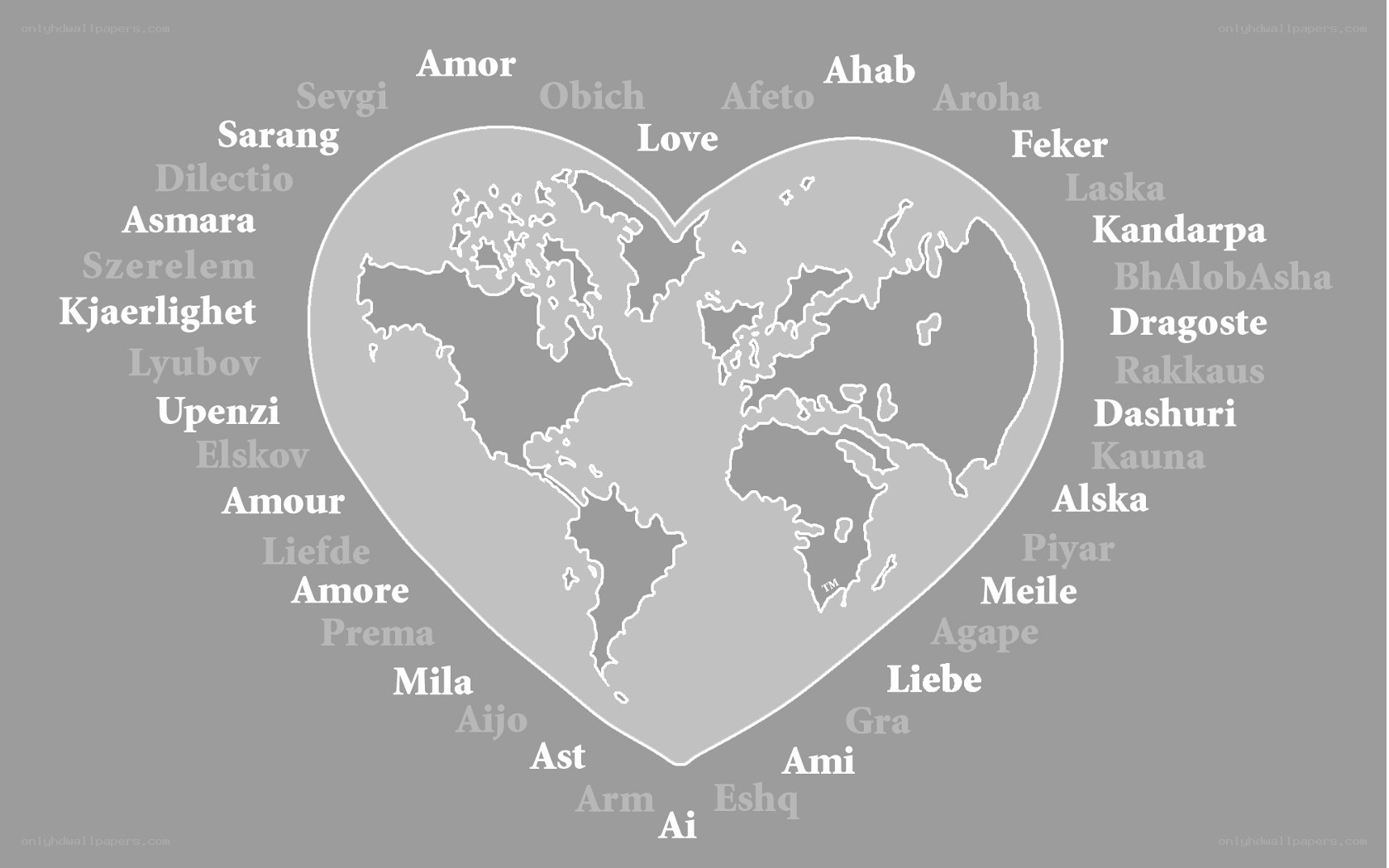 Love in many languages
