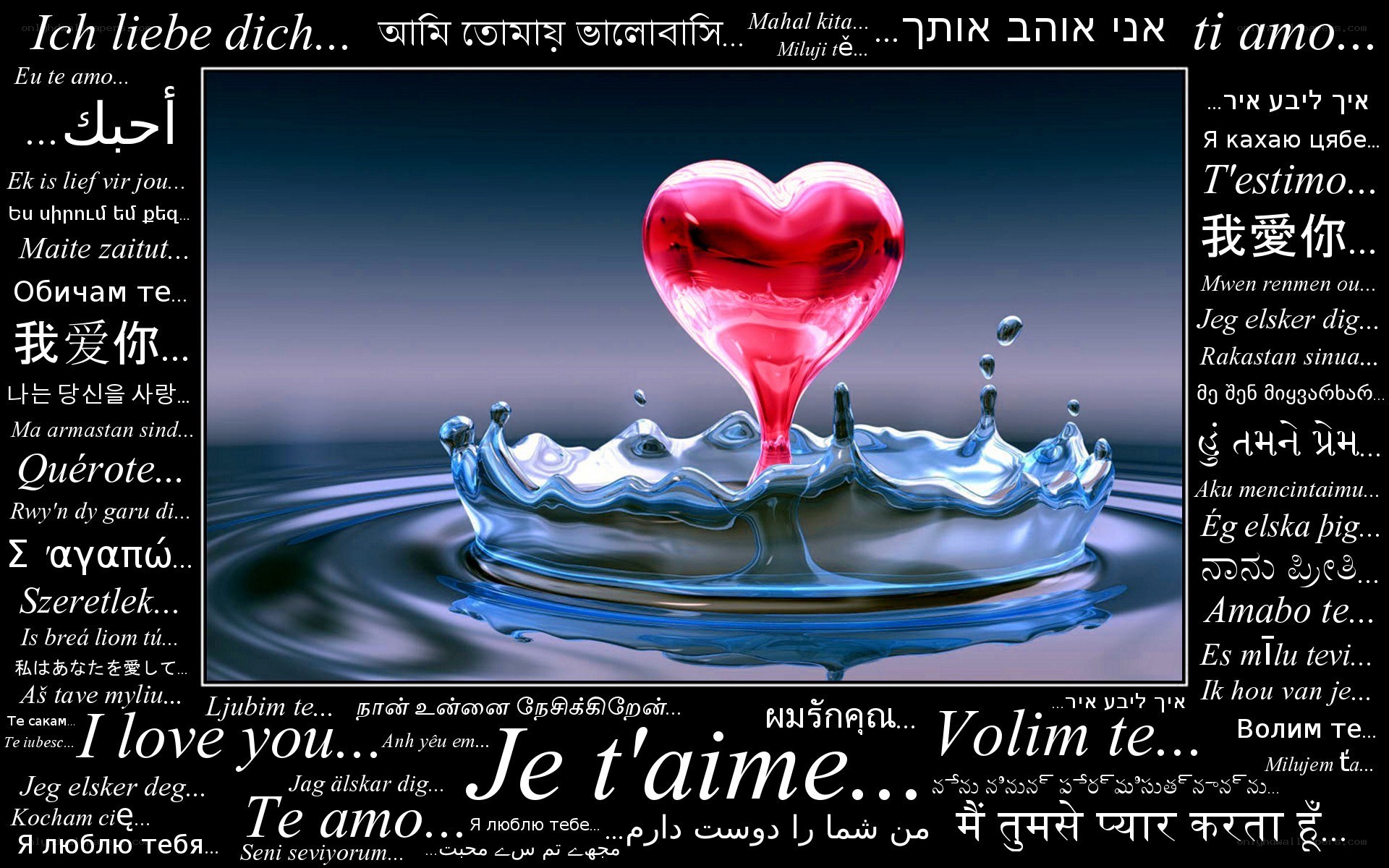 Love in many languages
