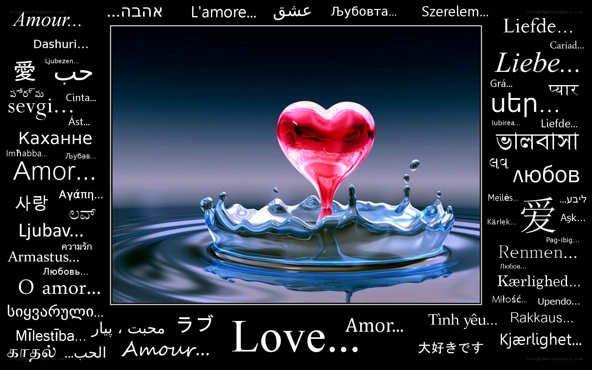 Love in many languages