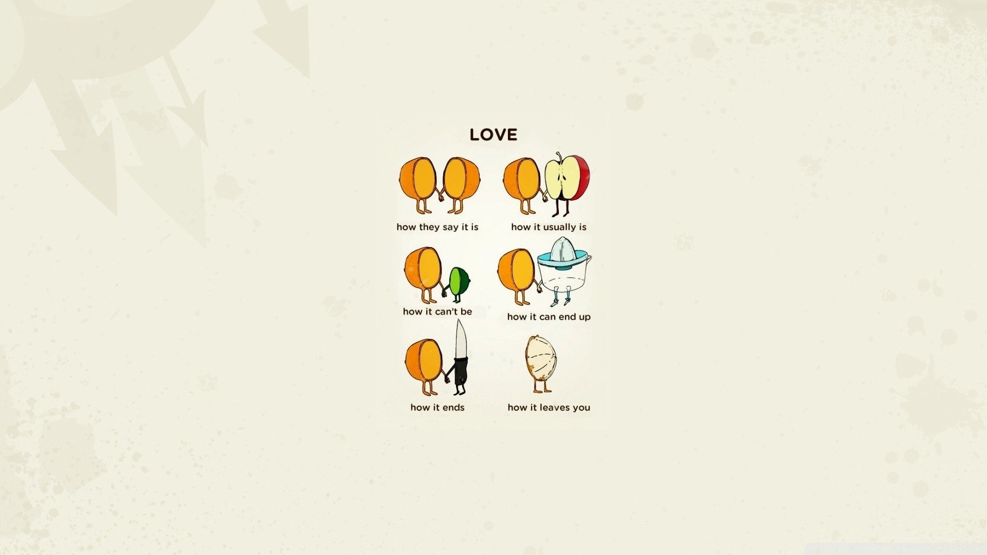 Love in six stages