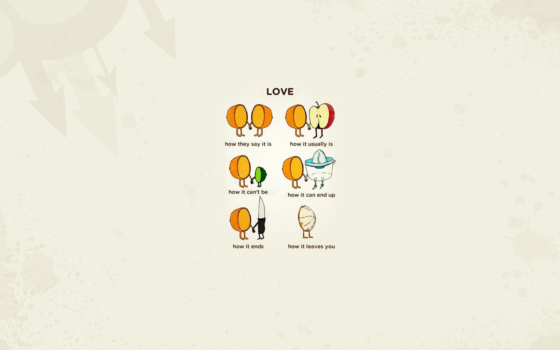 Love in six stages