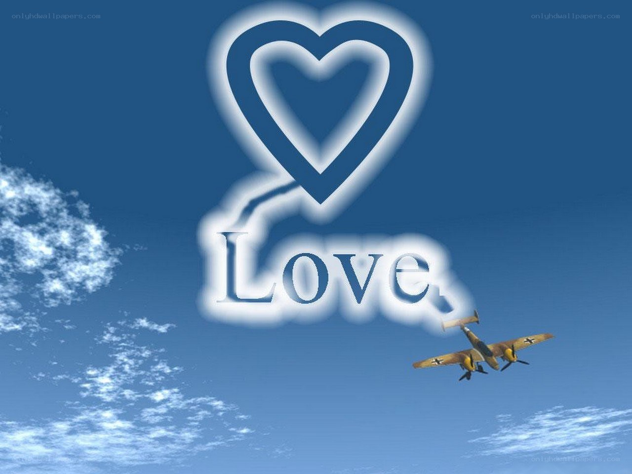 Love in the sky with a plane