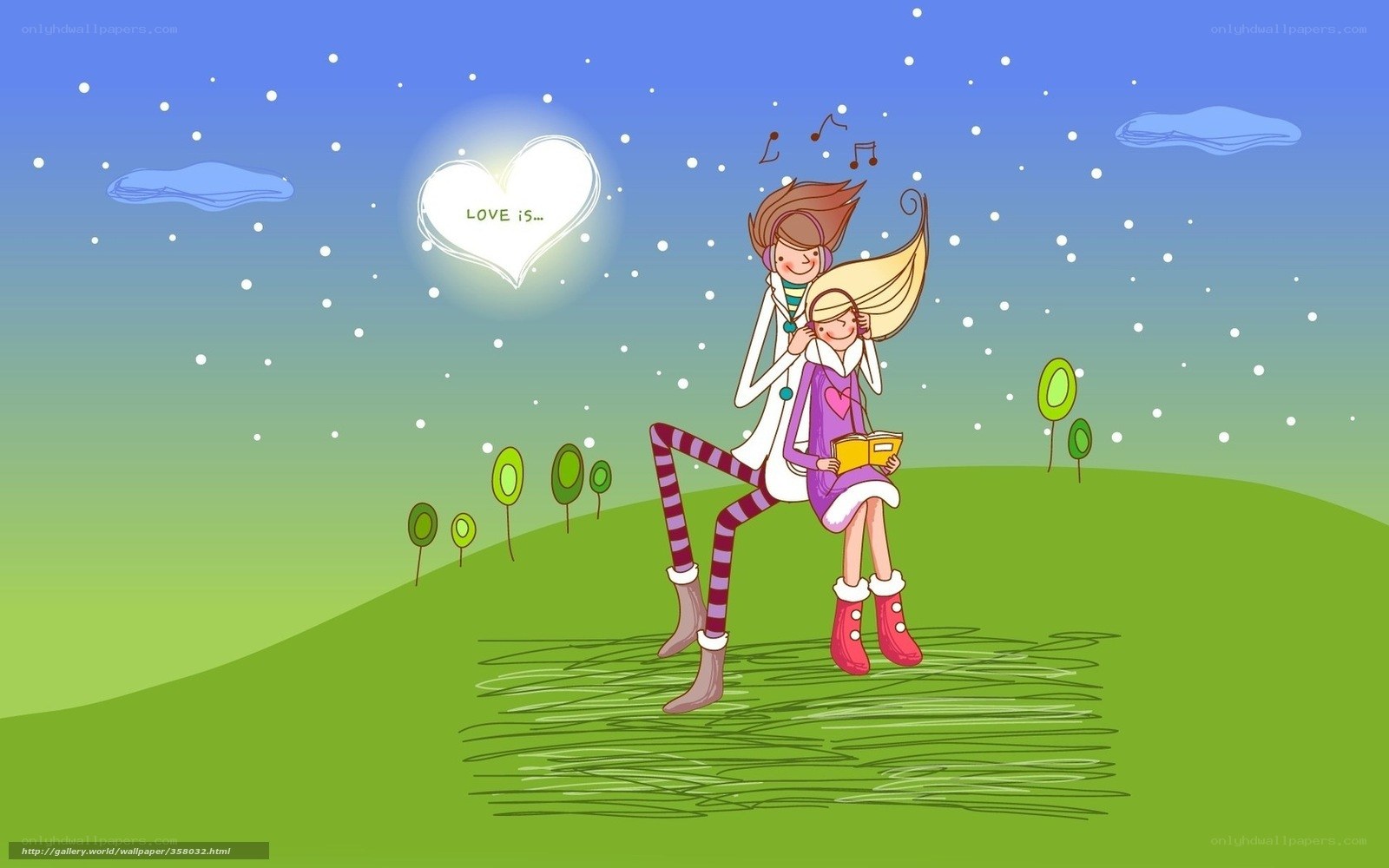Love is a heart