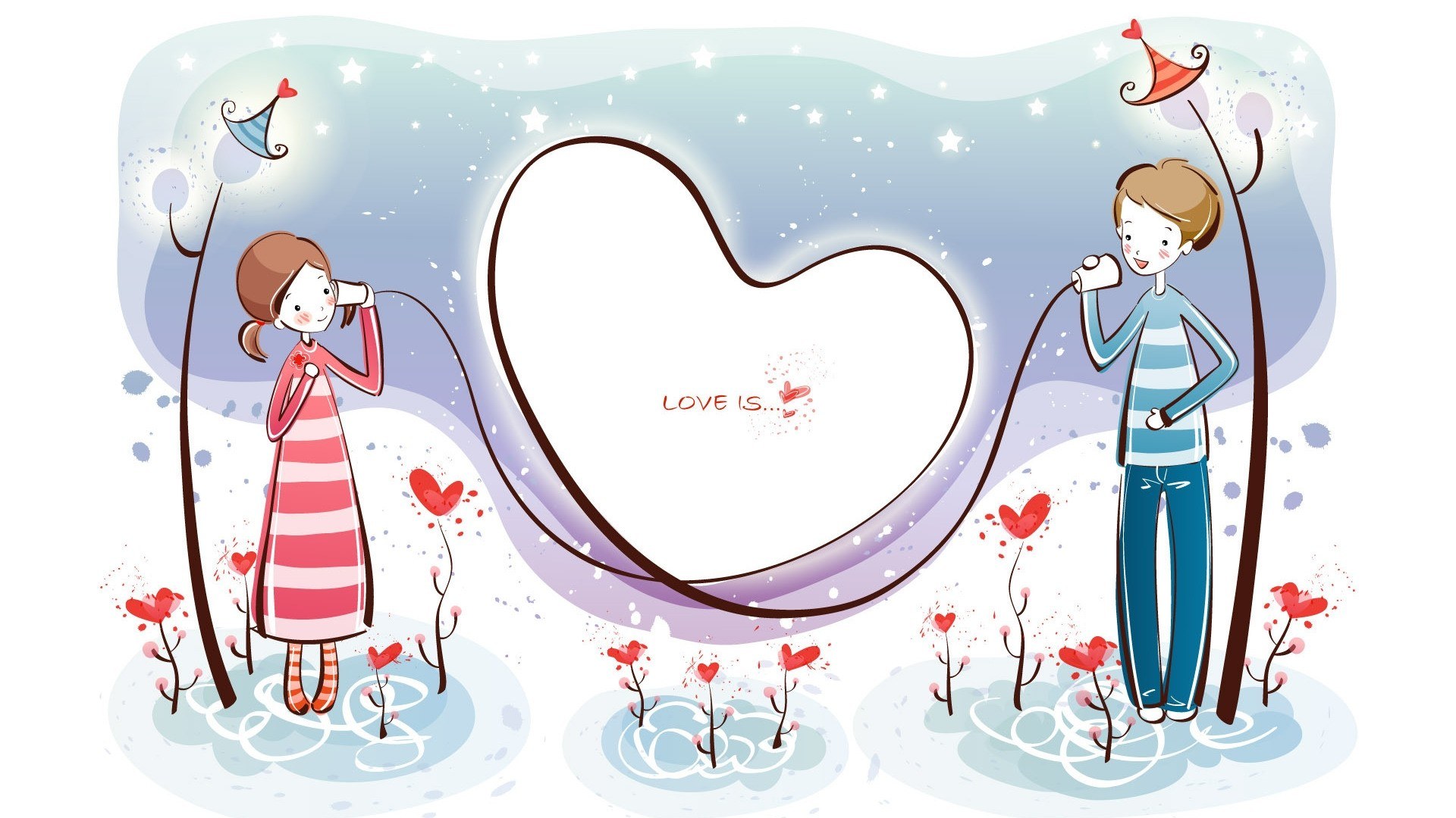 Love is a heart-shaped conversation