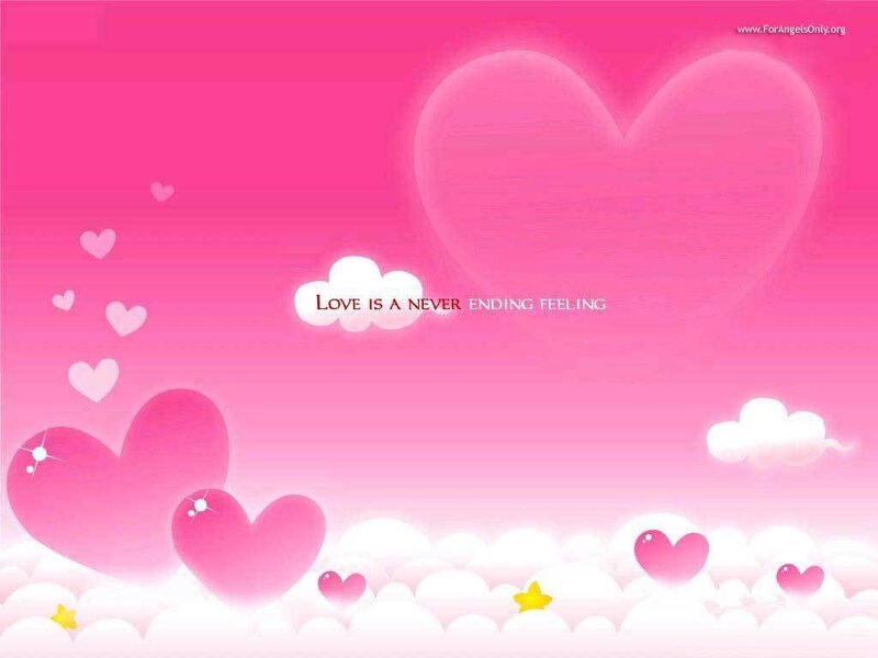 Love is a never ending feeling