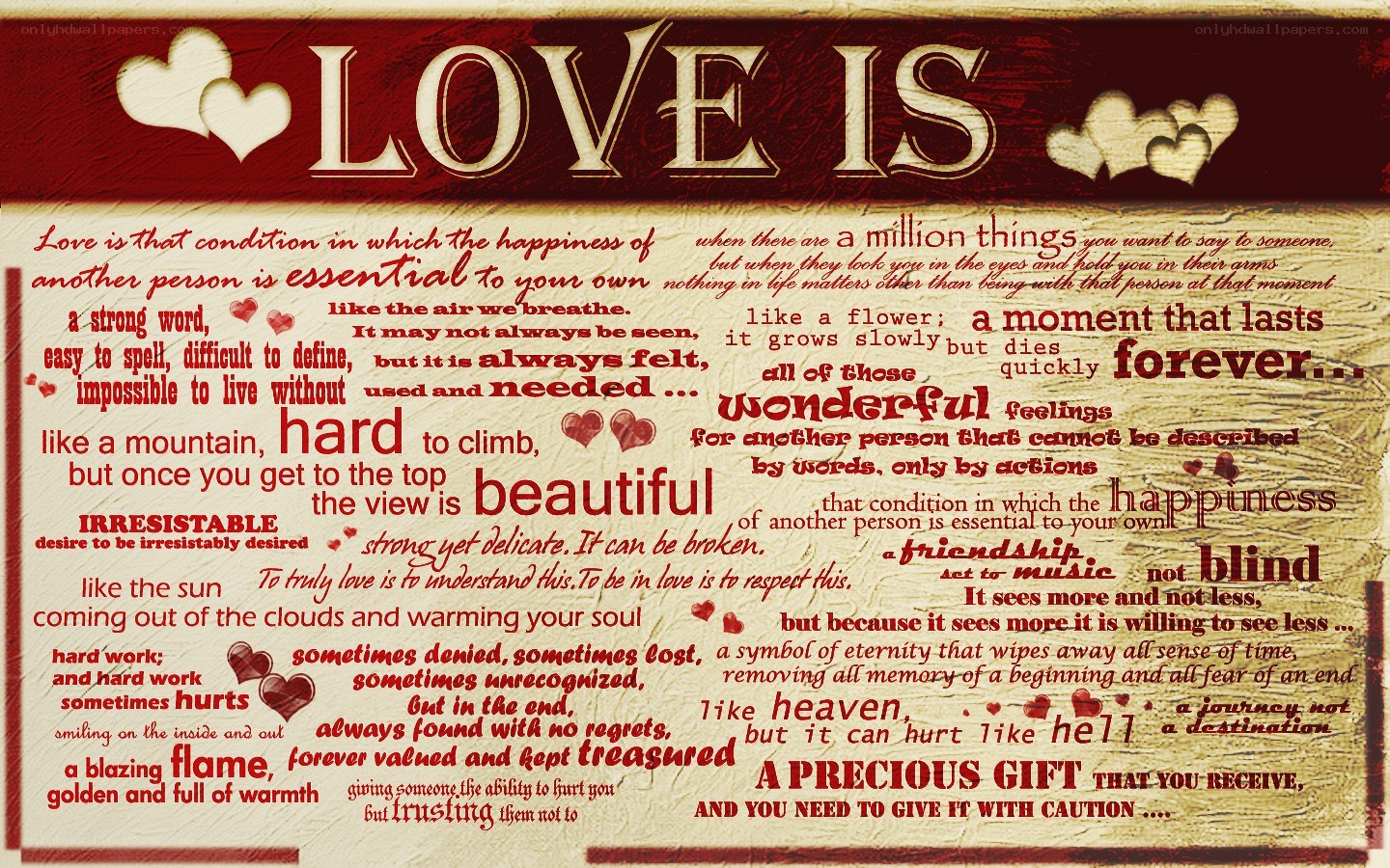 Love is a precious gift