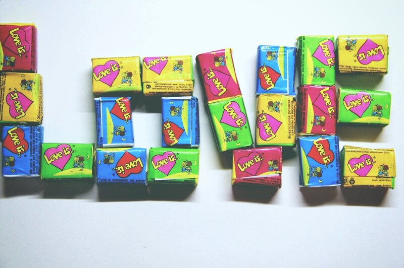 Love Is Candy Wrappers