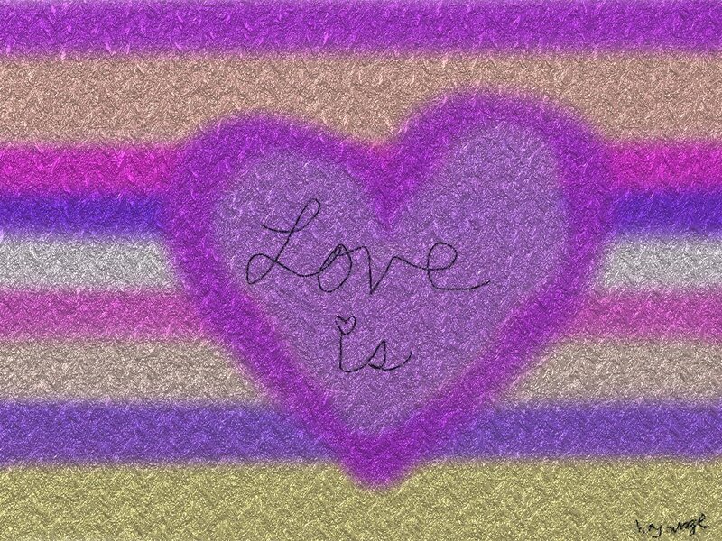 Love is heart art