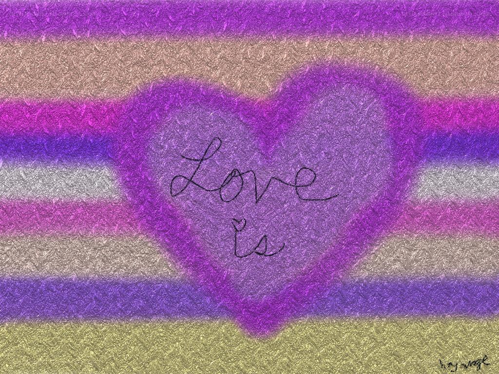 Love is heart art