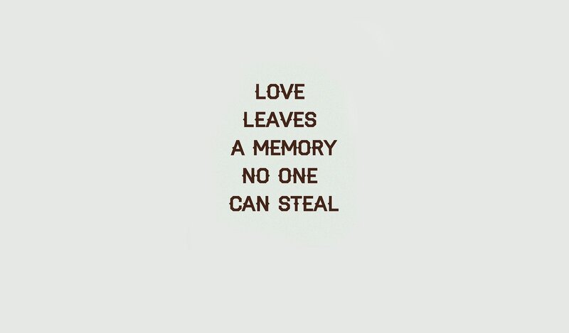 love leaves a memory