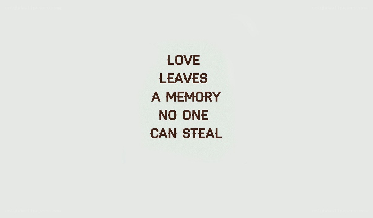 love leaves a memory