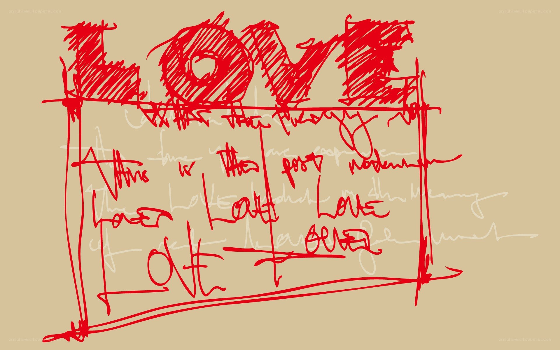 Love letter sketch