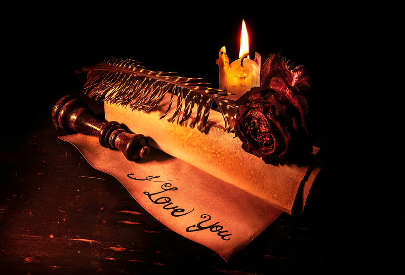 Love Letter with Candle