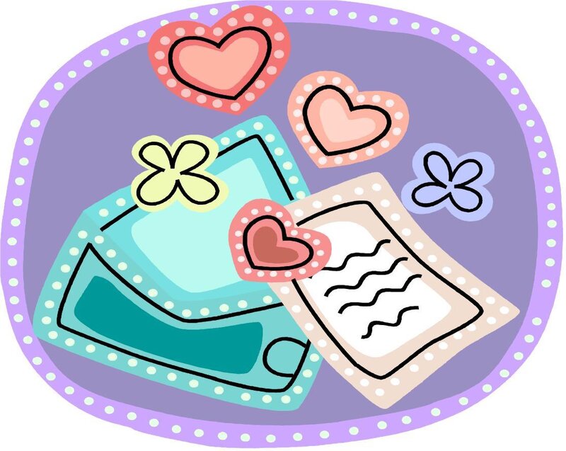 love letters and hearts