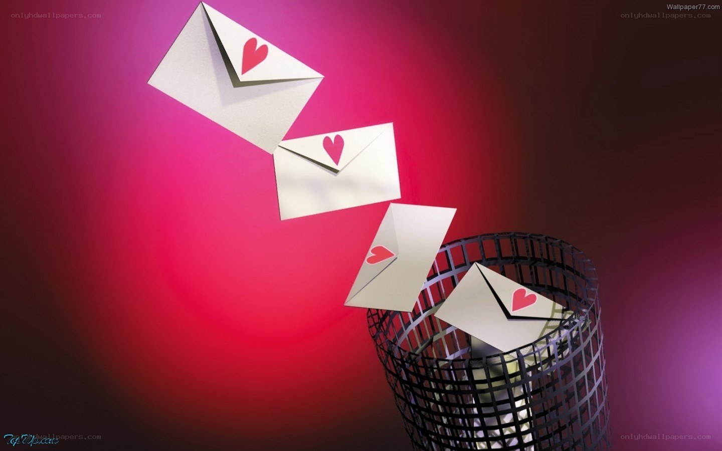 love letters in trash