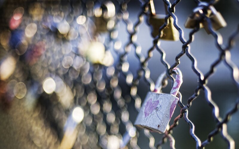 Love Lock on Fence