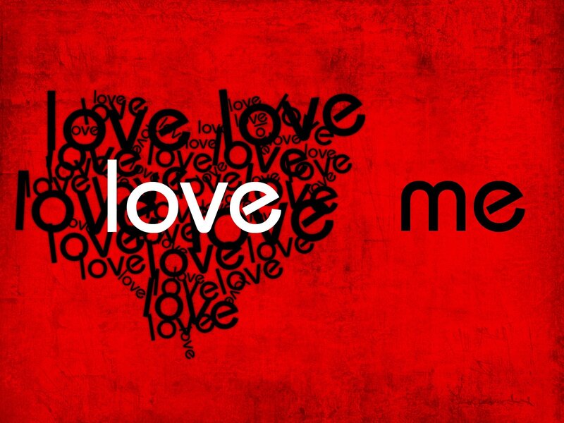 love me text art