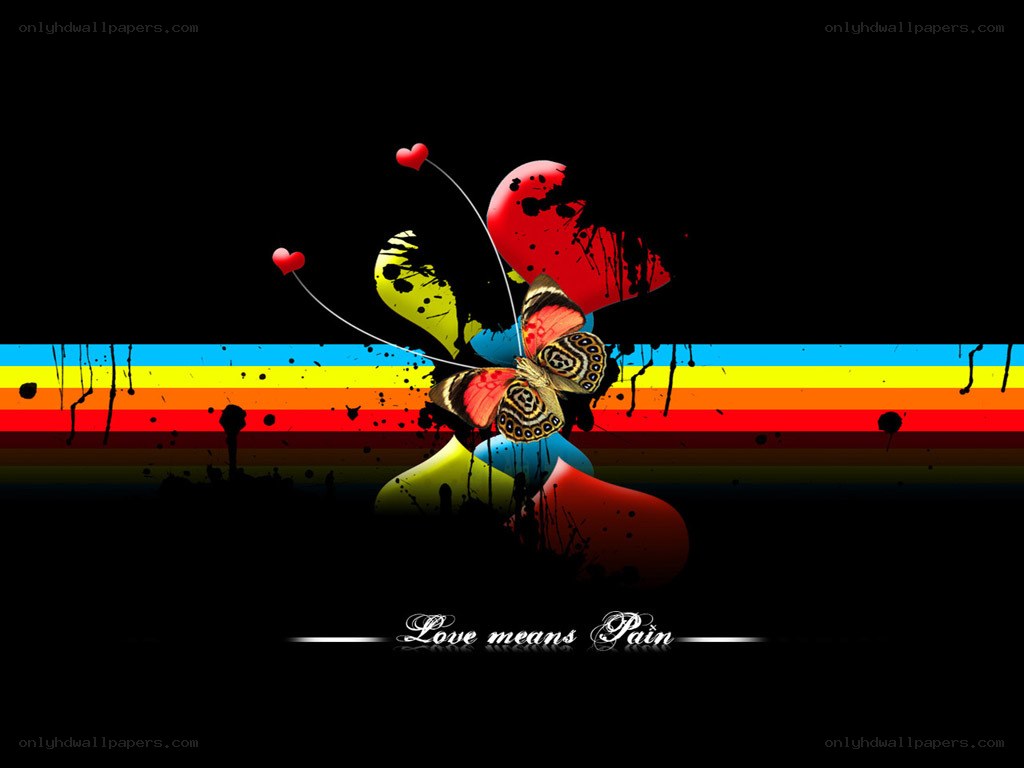 Love means pain artwork