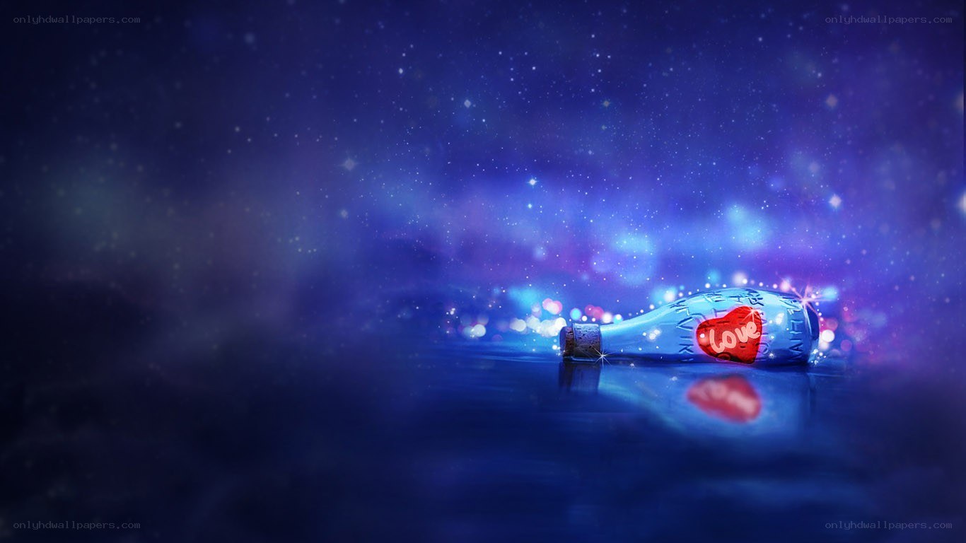 Love message in a bottle