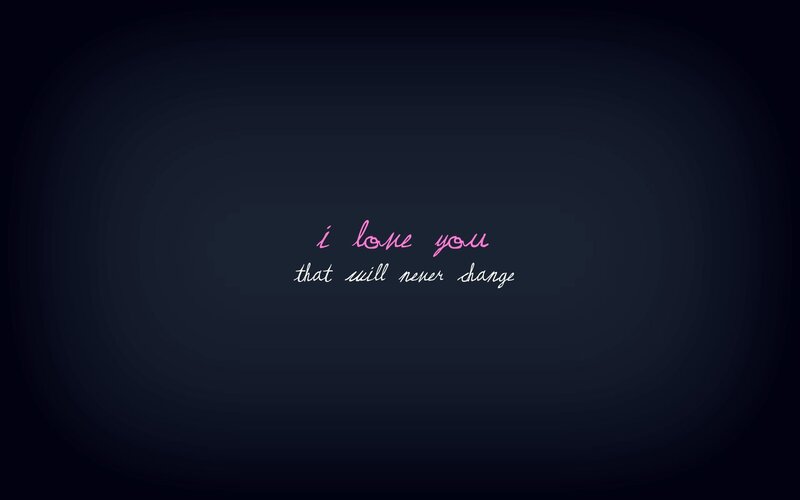 love message on dark background