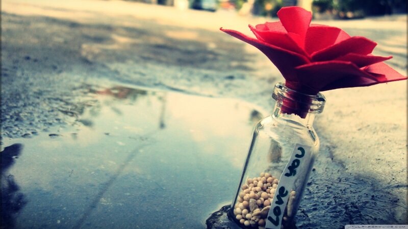 love note in a bottle