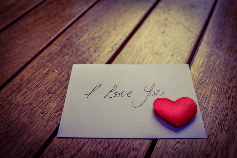 Love Note on Wood