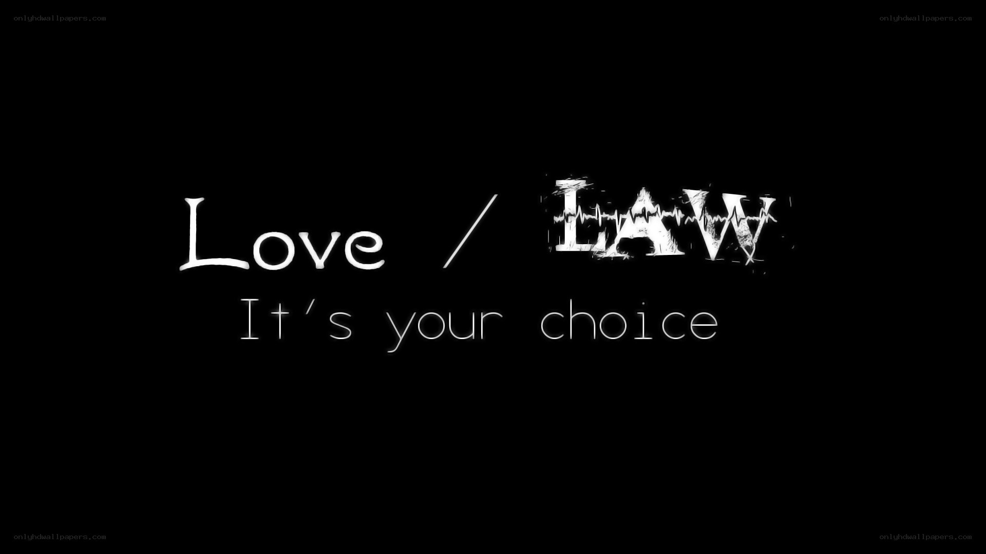Love or Law title card