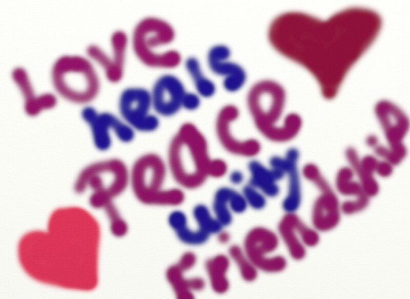 love peace unity friendship