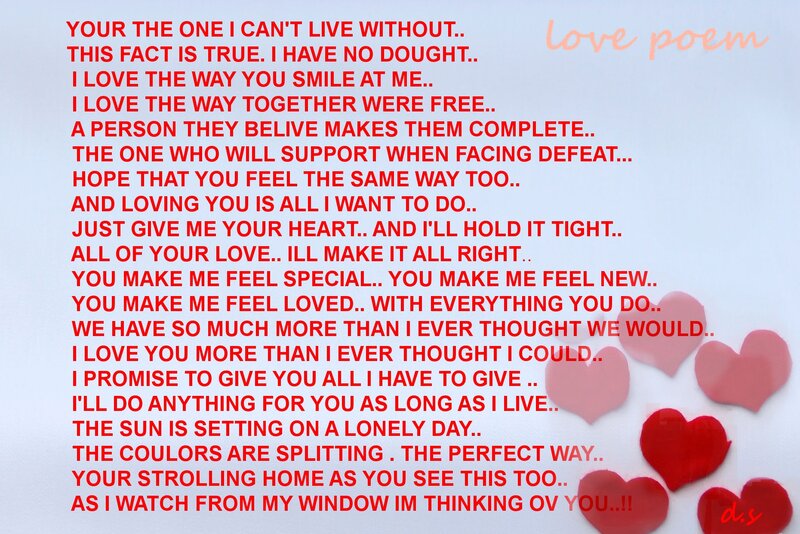 Love Poem Text